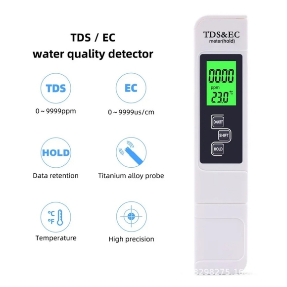 New LED digital water tester, water purification test meter TDS/EC water test - Picture 2 of 15